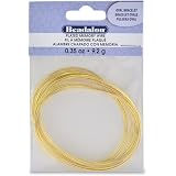 Artistic Wire Memory-Draht Für Schmuck – Oval, Vergoldet, 0,35 Unzen, Flexibel
