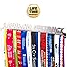 Medal Display + Fear No Distance + Medal Display Rack for 30+ Medals + for Marathon, Running, Race, Sports Medals - Silver