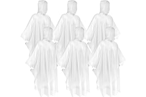 TORASO Rain Poncho with Hood for Adults, Disposable Clear Rain Poncho Adult Emergency Raincoats Disposable（YP, 6pcs）