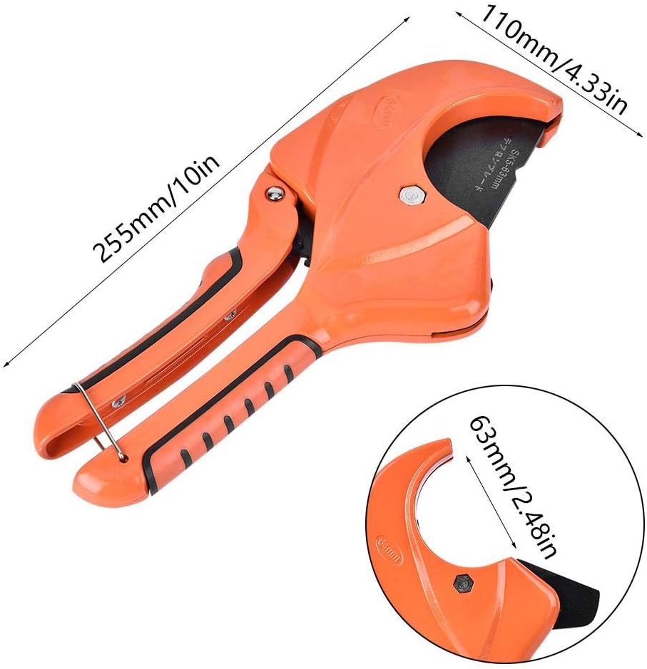 63mm Opening Gas Water Pipe Cutter Portable PVC PPR Cutting Hand Tool Pipe Scissors - Image 3