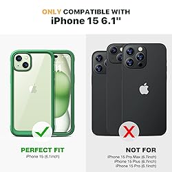 Diaclara Designed for iPhone 15 Case, Full Body