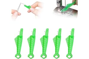 FXOICMI Fish Mouth Sewing Machine Needle Threader, Automatic Needle Threaders Tool for Sewing Machine and Hand Use, Quick Threading Aid for DIY and Sewing Lovers (5)