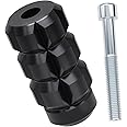 amavoler Motorcycle Shifter Peg Shift Lever CNC Billet Foot Pegs Compatible with Harley Davidson Sportster Touring Softail Street Glide Road Dyna (Black)