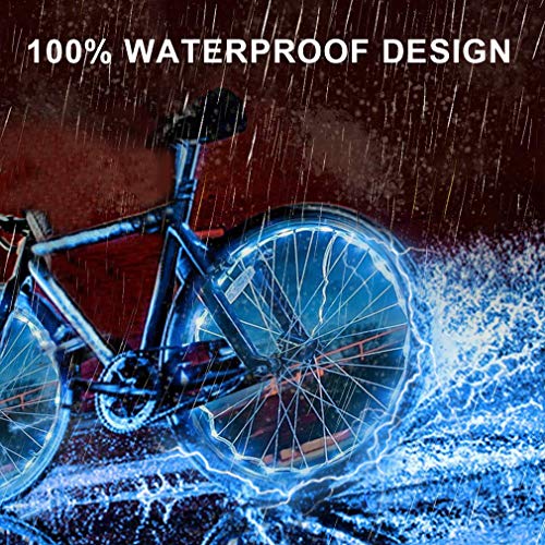 TINANA Bike Wheel Lights, LED Waterproof 7 Colors in 1 Bicycle Light 13 Kinds Changes LED Bicycle Rim Tire Lights for Mountain Bike/Road Bikes/BMX Bike/Hybrid Bike/Folding Bike - Thumbnail 4