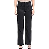 ROYALTY FOR ME Women's High Rise Snip to Fit Wide Leg Pant, Black, 06