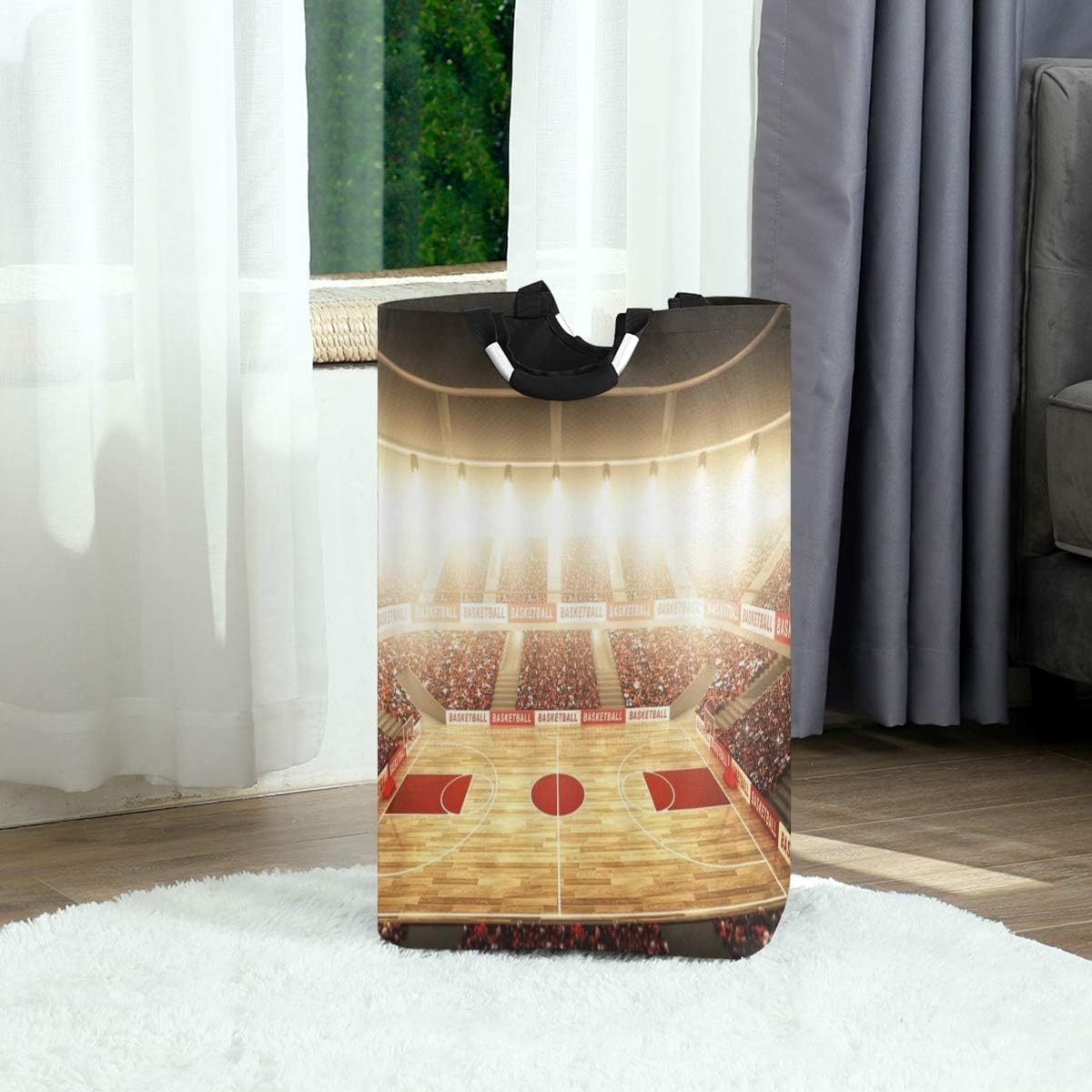 SURERUIM Bolsa de lavandería,Juego Apasionado de la cancha de