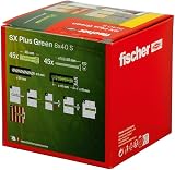 Fischer SX Plus Green Expansion Dowels 8 x 40 Box 45 with Screws view 3