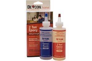 EUROTOOL Devcon Epoxy, 2 Ton Epoxy, 4.25 Ounce each, 2 Bottles