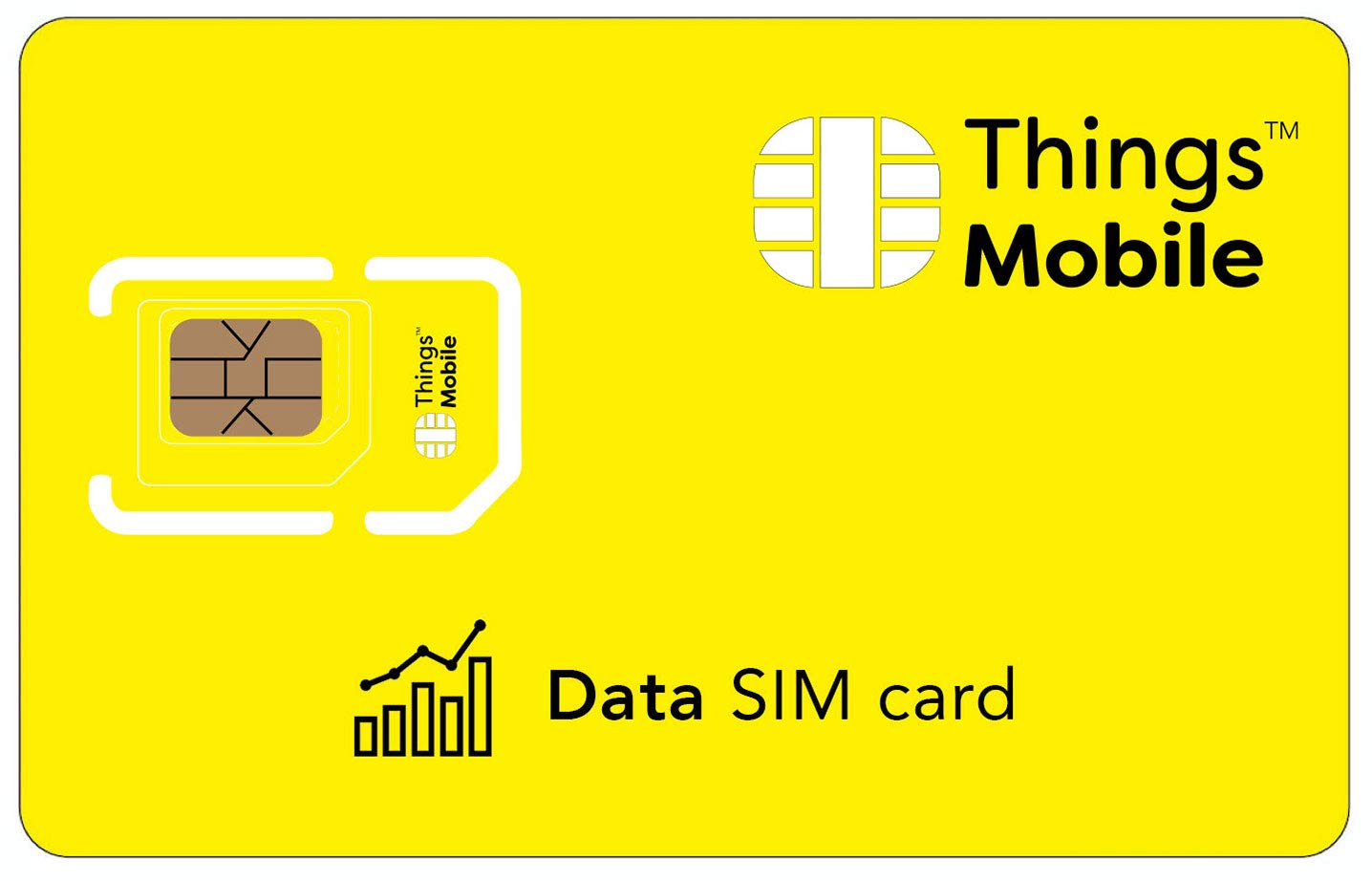 PREPAID DATA SIM Card for IOT and M2M - Things Mobile - With Global Coverage And Multi-Operator GSM/2G/3G/4G Network, No Fixed Costs, No Expiration Date And Competitive Rates, With €10 Credit Included