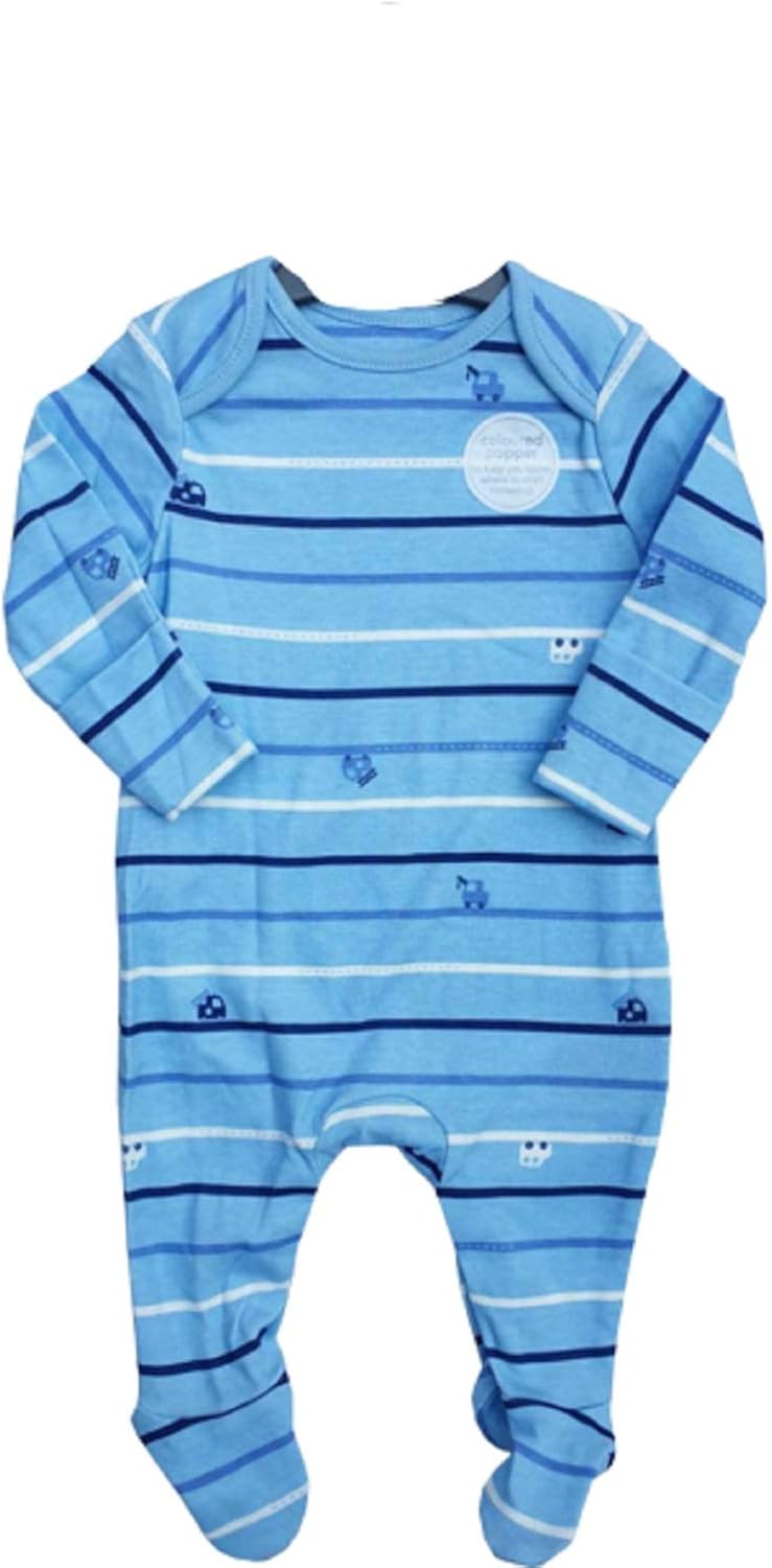 striped baby grow
