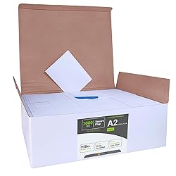 Winlyn 1000 Pcs Bulk A2 Invitation Envelopes in