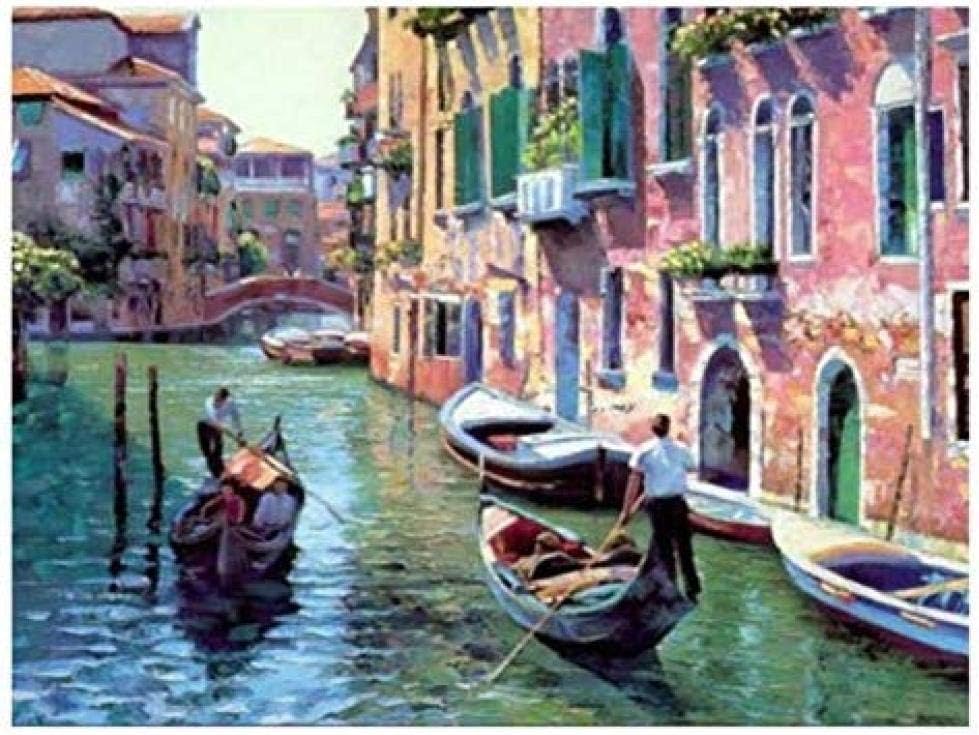 YJJPP Paint By Number Kits DIY Italy Venice Water City For Adult Children Gift 40x50cm (Frameless)