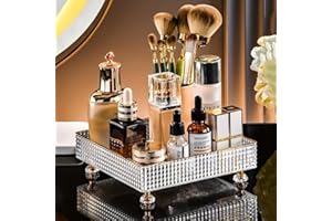 Cosmetic Storage Rack, Desktop Bathroom Tray, Makeup Organizer, Ring Storage, Decor