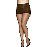 Hanes Women's Absolutely Ultra Sheer Control Top with Reinforced Toe Plus-Size