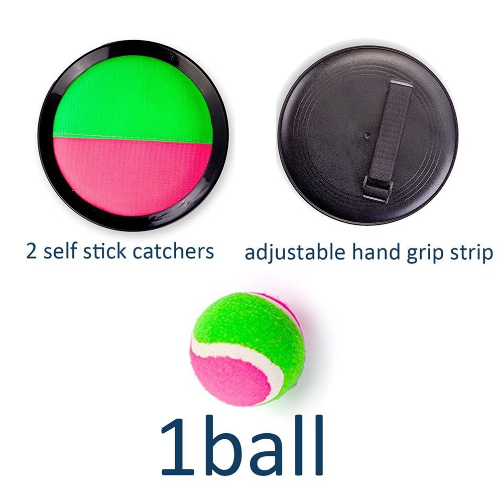 Enshey Throw & Fang Fledermaus Nylon Ball Spiel Set - Kind Kind im freien Garten Garten Strand Picknick Party Familie Poolspielzeug