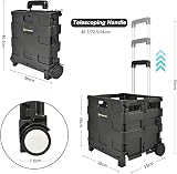 NORTHERN STONE Folding Shopping Trolley Cart with Telescopic Alu Handle view 4