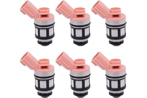 NewYall Pack of 6 Fuel Injector 3.0L 3.3L for Nissan Frontier 1998-2004, Pathfinder 1996-2003, Quest 1995-2003, Xterra 2000-2004, Infiniti QX4 1997-2001, Mercury Villager 1996-2001