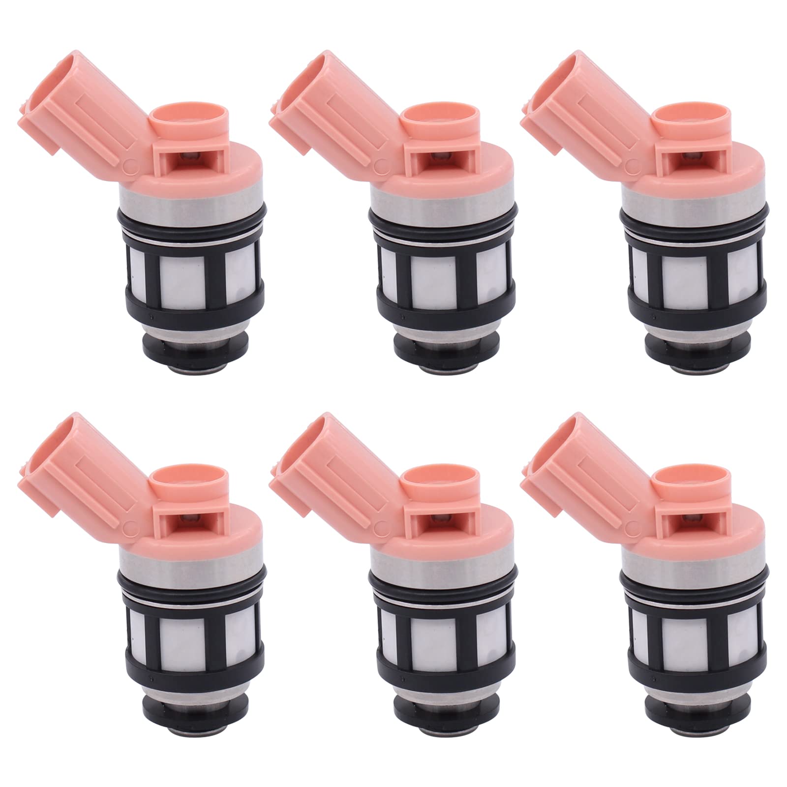 Photo 1 of NewYall Pack of 6 Fuel Injector 3.0L 3.3L for Nissan Frontier 1998-2004, Pathfinder 1996-2003, Quest 1995-2003, Xterra 2000-2004, Infiniti QX4 1997-2001, Mercury Villager 1996-2001