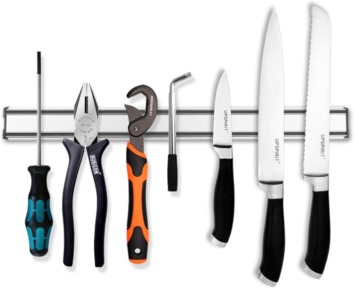 LONGLISHENG 12Inch Magnetic Knife Holder, Replace Knife Block with Magnetic Knife Strip for Organizing Knives and Utensils