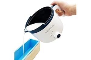 PIUH Soap Melter for Soap Making, DIY 1.5L Non-Stick Soap Base Melting Pot, Electronic Soap Base Melt and Pour for Adults and Beginners Crafts