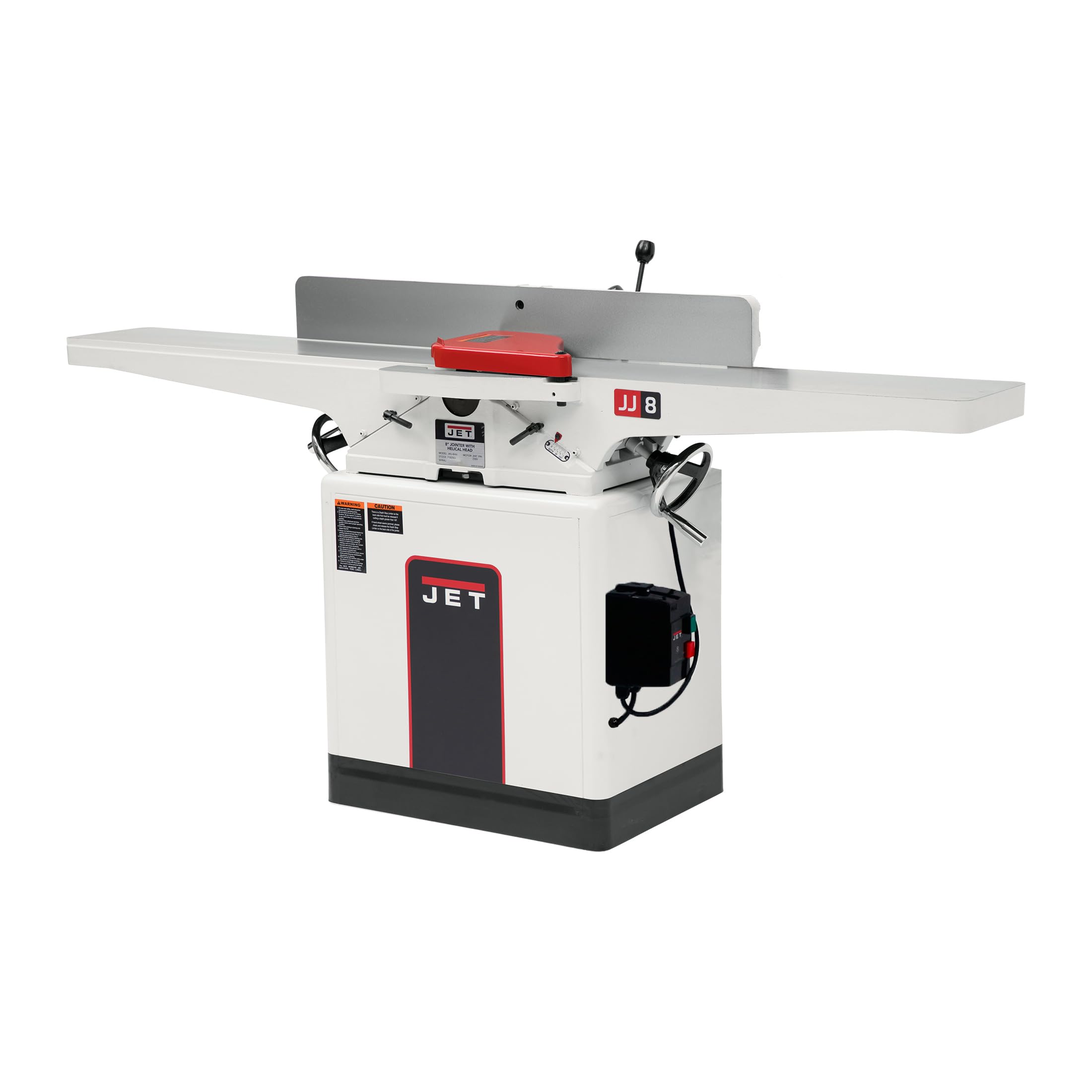 Photo 1 of ***PARTIAL SET*** ***READ CLERK NOTES*** JET 8-Inch Jointer, Straight Knife Cutterhead, 2 HP, 230V 1Ph (Model JWJ-8CS)
