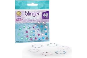 blinger® On The Go (Mini) Refill Pack | 48 Acrylic Rhinestones in 6 Discs | Exclusive for Mini blinger Gem Stamper (Fun)