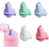 5 Pcs Bite Valve Replacement Compatible with Ello Cooper 18/22/32/40oz Water Bottle lid Replacement Parts, Silicone Spout Mouthpiece