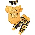 Yvowming Newborn Baby Girl Clothes Infant Ruffle Romper Pants Set Summer Outfits Cute Baby Clothes for Girls