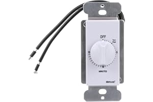 Woods 59711 In-Wall 15 Minute Spring Wound Timer, White