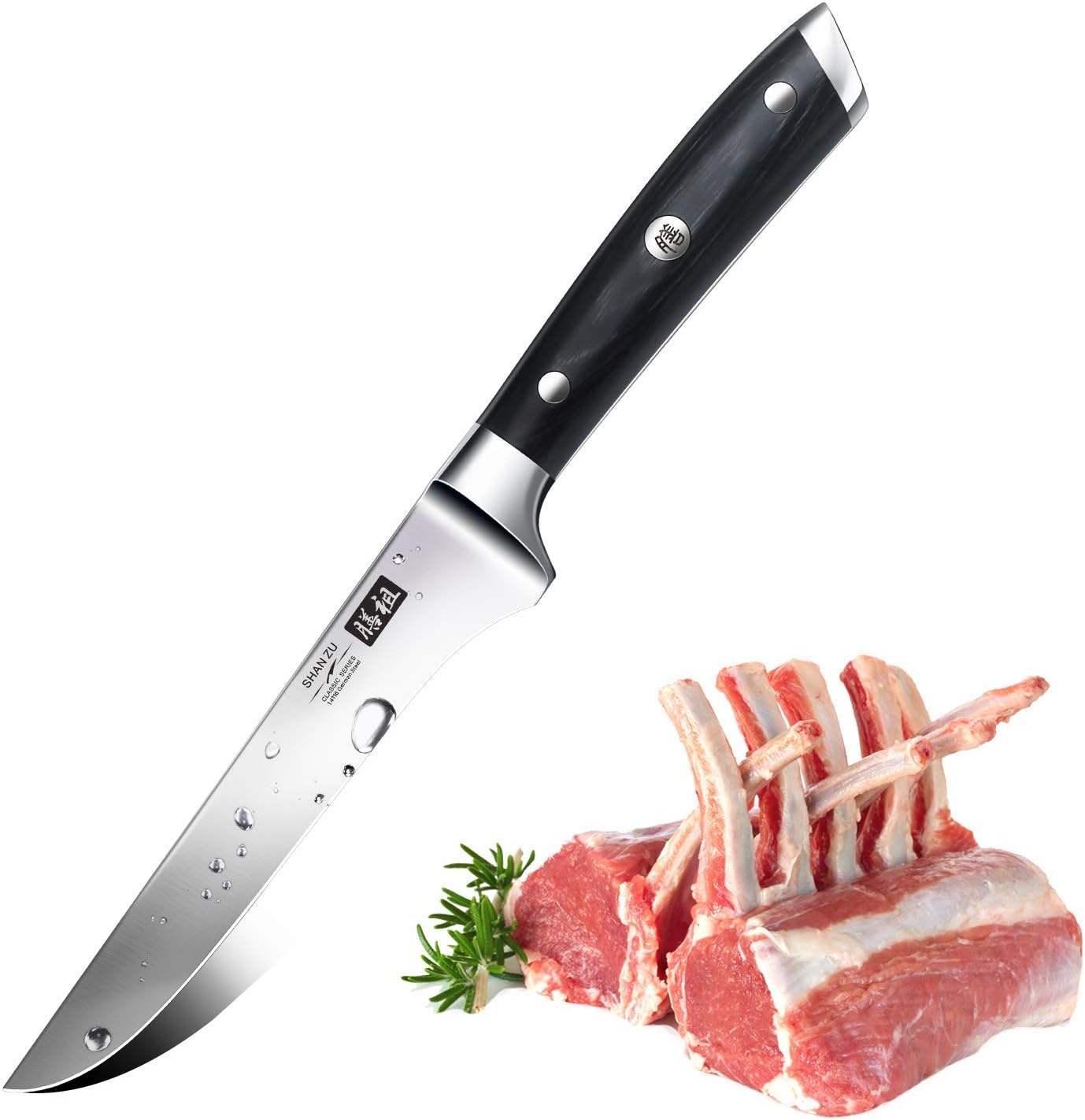 Boning Knife 6.5 inch, SHAN ZU Chef Knife Professional