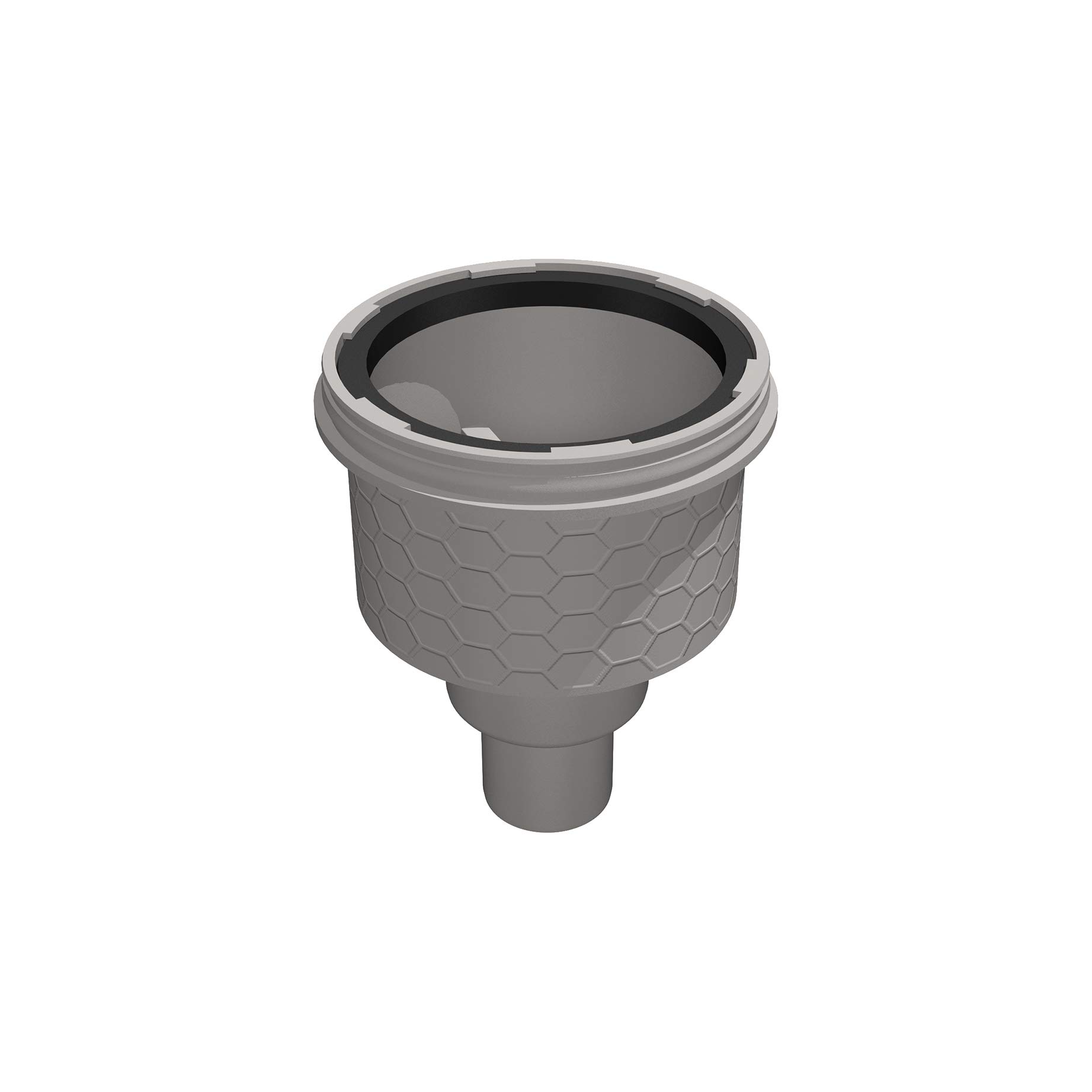 LUX ELEMENTS Senkrechter Ablauftopf TUB-LINE BA-S LTUBE1113, Gray