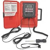 Cooper-Atkins SH66A-E Thermistor Thermometer with LCD Display, Red, -40&deg;F to 300&deg;F Temperature Range