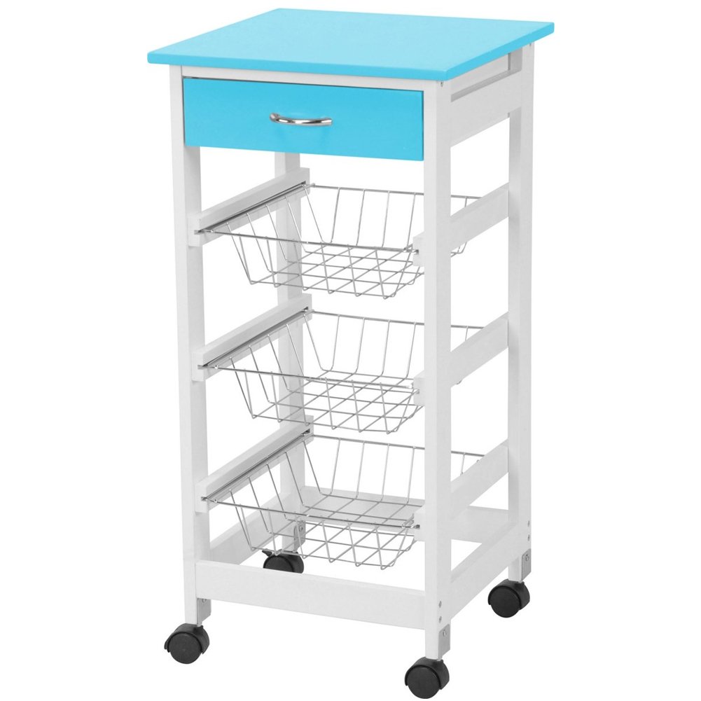 Carrello da cucina a 3 strati carrello portaoggett... – Grandado
