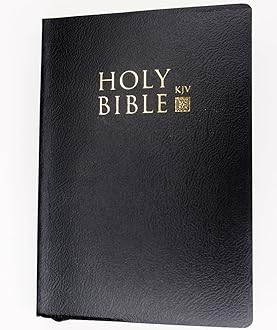 Holy Bible Old & New Testament KJV Black Leatherette 5 x 7 by KJV Holy Bible
