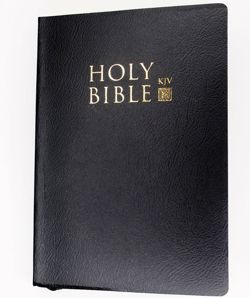 Holy Bible Old & New Testament KJV Black Leatherette 5 x 7 by KJV Holy Bible