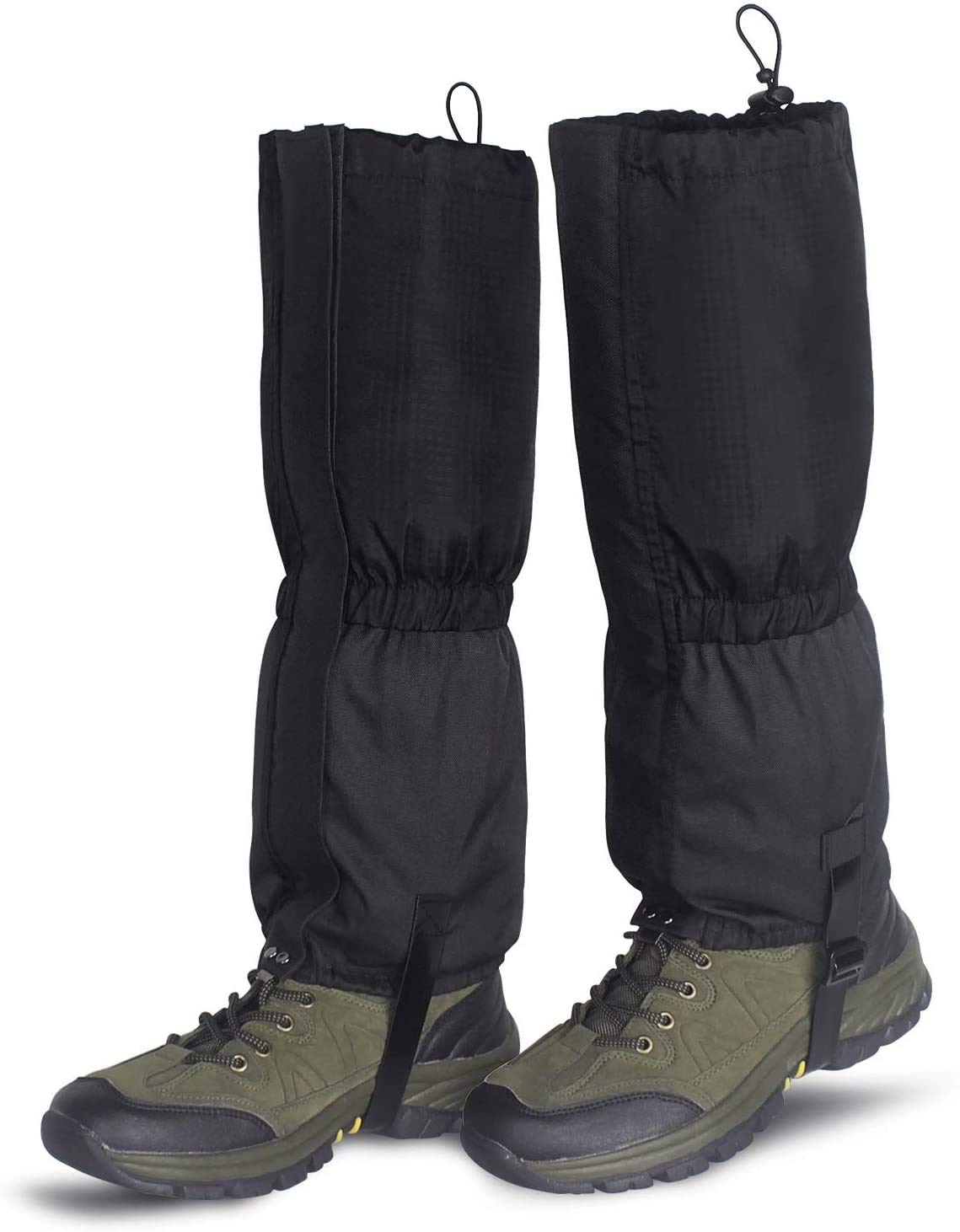 ZWOOS Hiking Gaiters, 600D Oxford Waterproof Leg Gaiters, Durable Boot Gaiters for Climbing, Skiing, Hiking