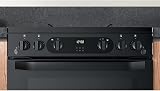 Hotpoint 60cm XXL Capacity Double Oven Gas Cooker Black view 6