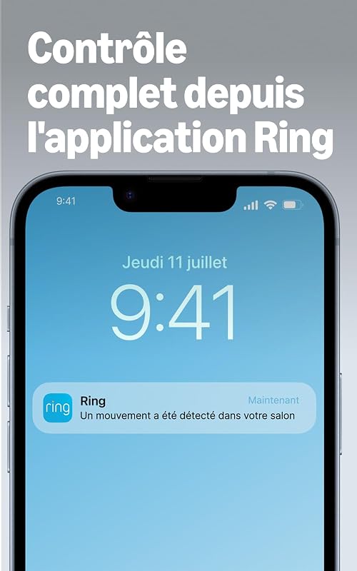 Caméra intérieure (Indoor Camera 2e gén.) | Caméra de surveillance wifi sur secteur pour animaux, vidéo HD 1080p, audio bidirectionnel, cache de confidentialité | Essai Ring Home gratuit 30 j.