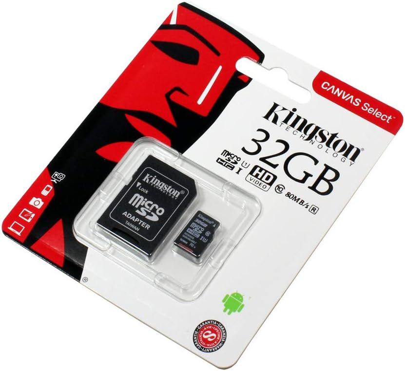 Memory card microSD 32GB (class 10) for Doro Liberto 825 + adapter SD Class 10