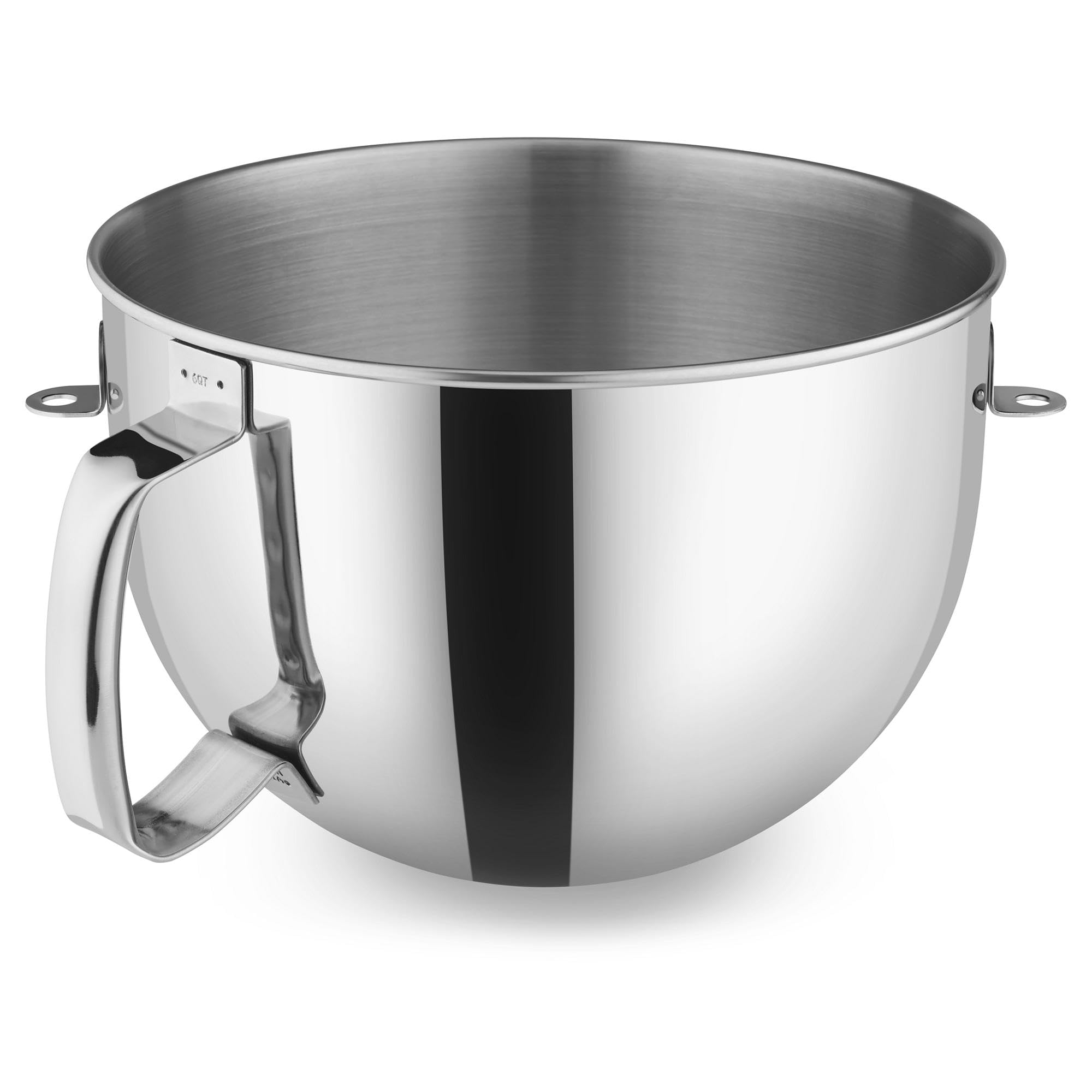 KitchenAid KN2B6PEH 6-Qt. Bowl-Lift Polished Stainless Steel Bowl with Comfort Handle - Fits Bowl-Lift models KV25G and KP26M1X