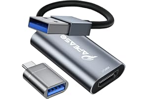 Video Capture Card, Papeaso 4K HDMI to USB Game Capture Card, Full HD 1080p Capture Card, HDMI Video Game Capture for Editing