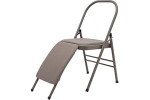Yoga Auxiliary Chair, Foldable Yoga Chair with Lumbar Back Support, Balance Handstand Training Tool, Portable Practice Balanc