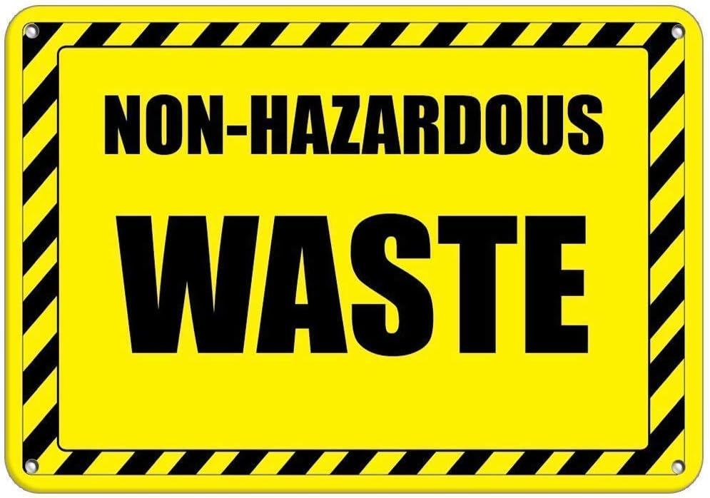 Non labelling. Non hazardous. hazardous waste label. hazardous waste. hazardous.