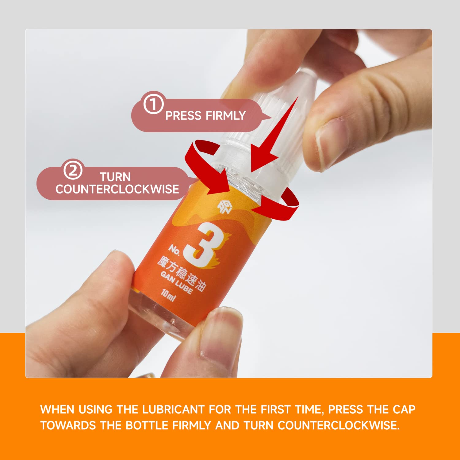 GAN Speed Cube Mastery Lube 10ml & Storage Bag, Lubricant for Cube Speed Stabilizing