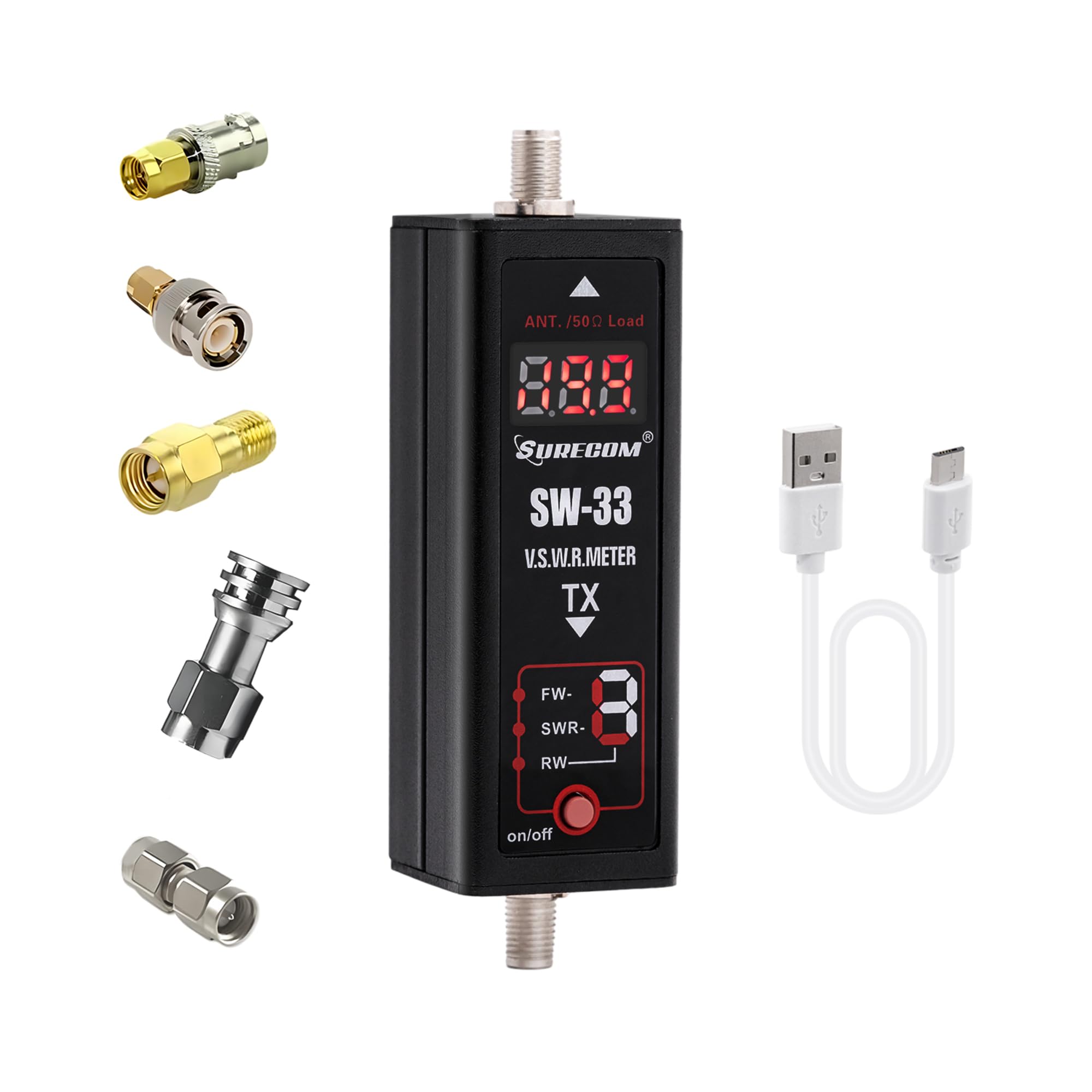 Mcbazel SW-33 Mark II 100 W 125~525Mhz Mini Digital VHF/UHF Two-Way Radio Handheld Power & SWR Meter