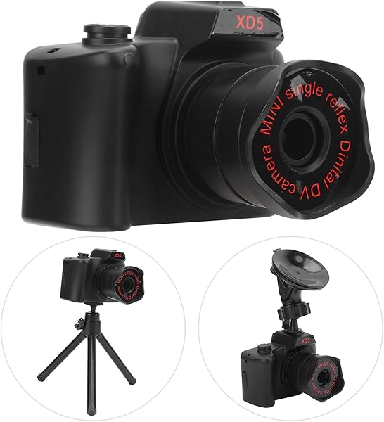 Goshyda XD5 Children Camera Portable 30x Zoom Recorder HD SLR Digital Camera with Huge Battery Capacity for Childrens Gifts