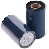 CYTTR Thermal Transfer Ribbon - Premium Resin-Enhanced Wax - 4.33" x 984" (110mmx300mm) 1 Inch core Ink Outside Compatible for Zebra Datamax Sato TT Printers (1 Roll)