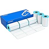 CLABEL Labels 2"x1" Thermal Label Barcode Stickers Shipping Address Paper Compatible for Zebra Multipurpose Labeling Tape (50.8x25.4mm) 200 Labels/roll, 6-Roll