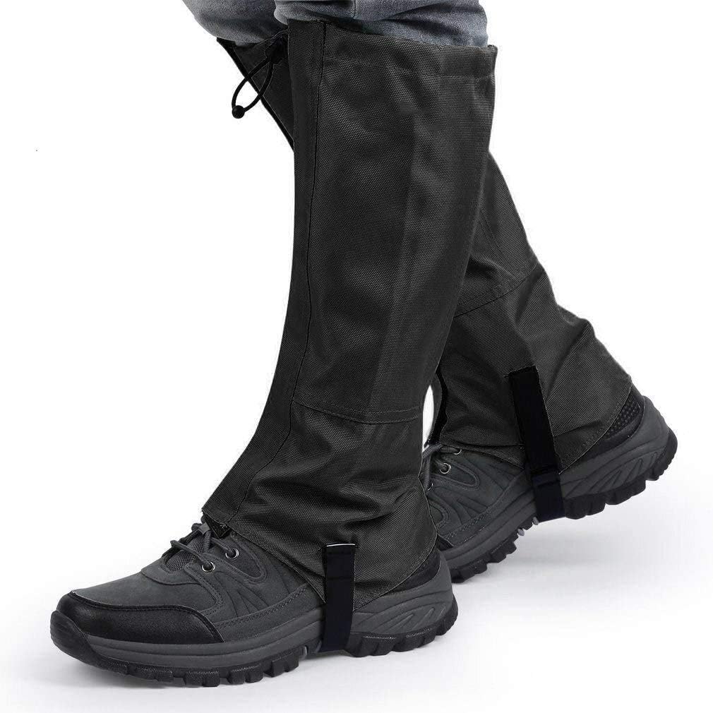 Black Waterproof Leg Gaiters Hiking Gaiters Waterproof