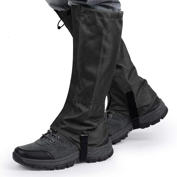 Black Waterproof Leg Gaiters Hiking Gaiters Waterproof Snow Gaiters for Ladies
